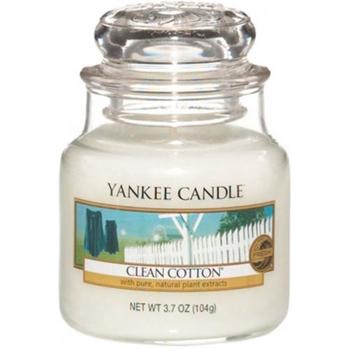 Candele profumate Candela profumata giara piccola clean cotton fino a 30 ore