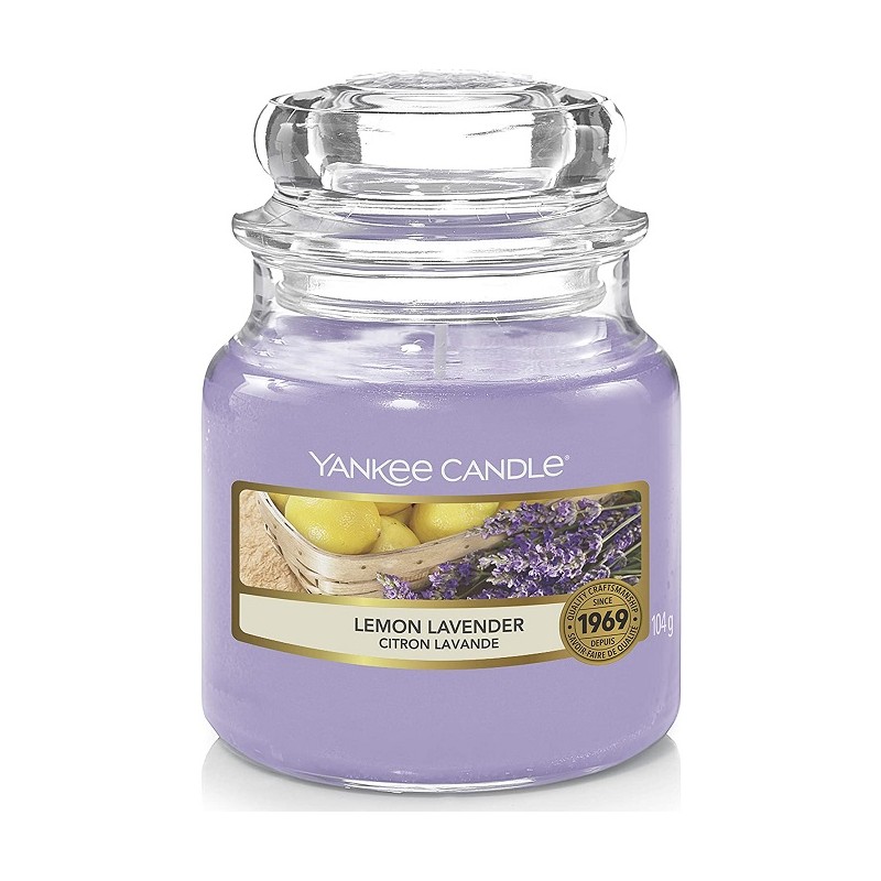 Candele profumate Candela profumata giara piccola lemon lavander fino a 30 ore