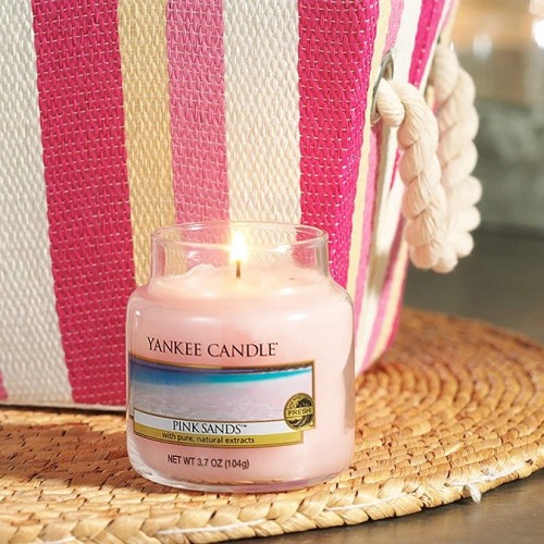 Candele profumate Candela profumata giara piccola pink sands fino a 30 ore