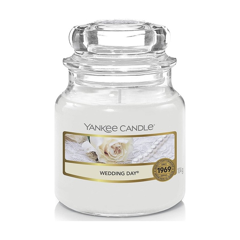Candele profumate Candela profumata giara piccola wedding day fino a 30 ore