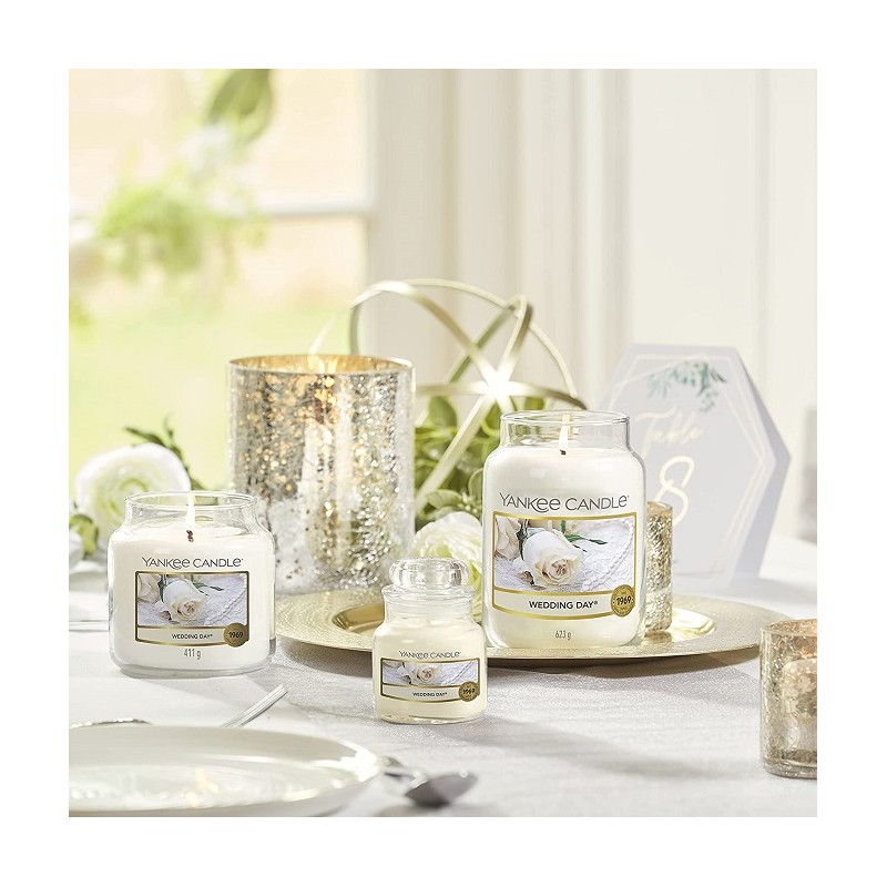 Candele profumate Candela profumata giara piccola wedding day fino a 30 ore