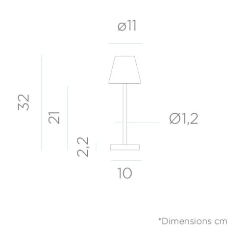 Profumatori d'ambiente Lampada lola ricaricabile da tavolo