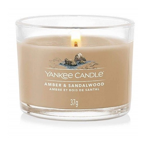 Candele profumate Filled votive in vetro amber & sandalwood