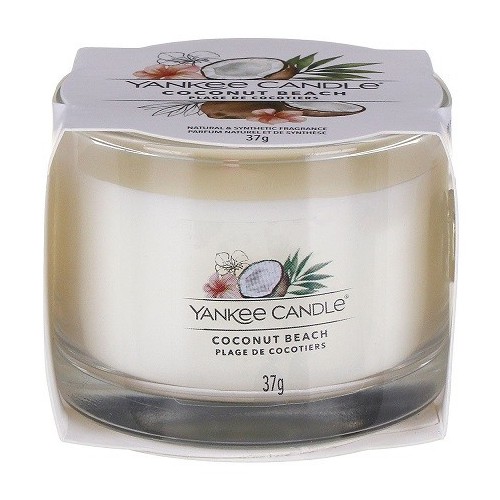 Candele profumate Filled votive in vetro coconut beach