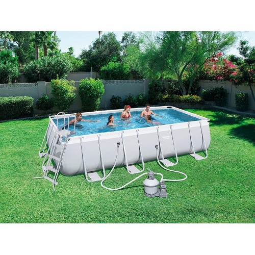 Piscine fuoriterra Bestway piscina fuori terra rettangolare power steel da 549x274x122cm