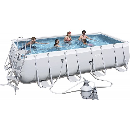 Piscine fuoriterra Bestway piscina fuori terra rettangolare power steel da 549x274x122cm