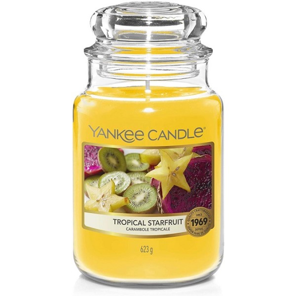 Candele profumate Candela profumata giara grande tropical starfruit fino a 150 ore