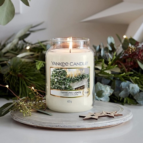 Candele profumate Candela profumata giara grande twinkling stars fino a 150 ore