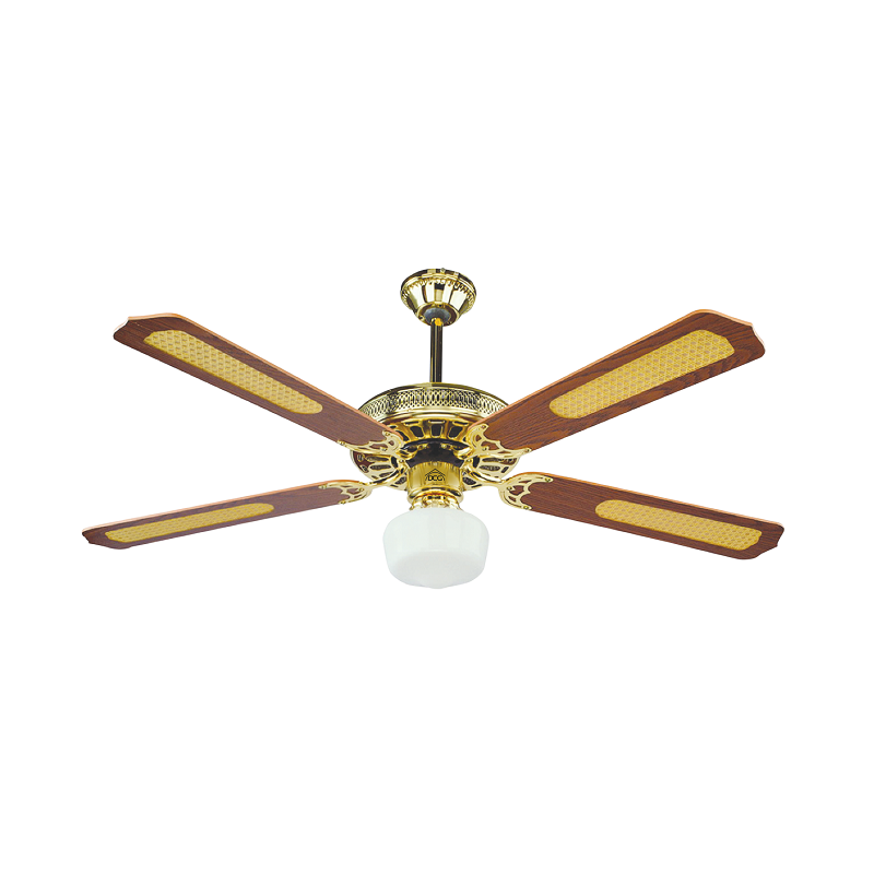 Ventilatori Ventilatore a soffito 4 pale in legno 3 velocità con luce plafoniera Dcg Ventilatori Ventilatore a soffito 4 pale in legno 3 velocità con luce plafoniera Dcg