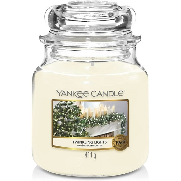 Candele profumate Candela profumata giara media twinkling lights fino a 75 ore