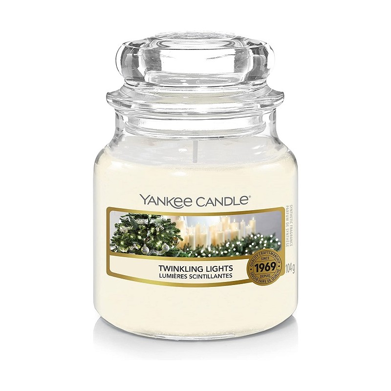 Candele profumate Candela profumata giara piccola twinkling light fino a 30 ore