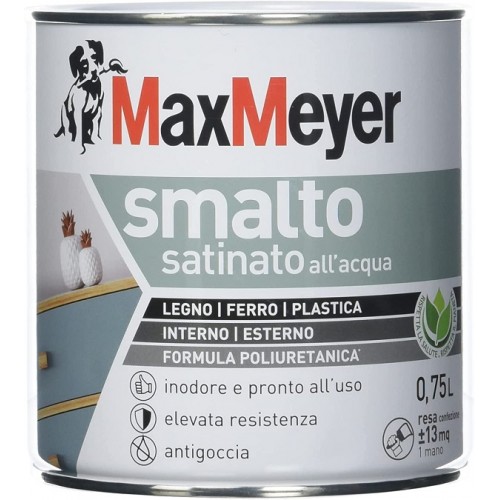 Smalti per esterni Smalto a acqua satinato colore verde 0,75lt