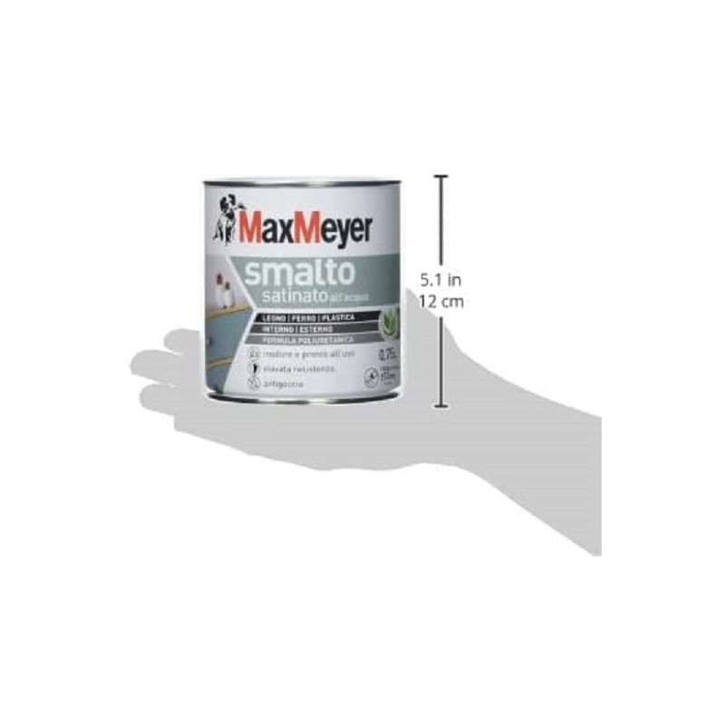 Smalti per esterni Smalto a acqua satinato colore verde 0,75lt