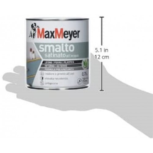 Smalti per esterni Smalto a acqua satinato colore verde 0,75lt