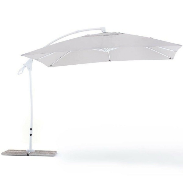 Ombrelloni Ombrellone suitset 3x3 grigio arredamento giardino braccio retrattile