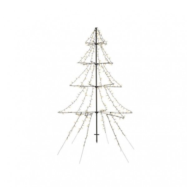 Luci natalizie Abete 200cm da 1200 led bianco caldo