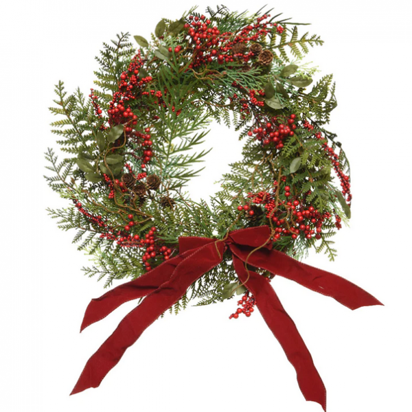 Fuoriporta natalizio Ghirlanda tonda natalizia Ø50cm