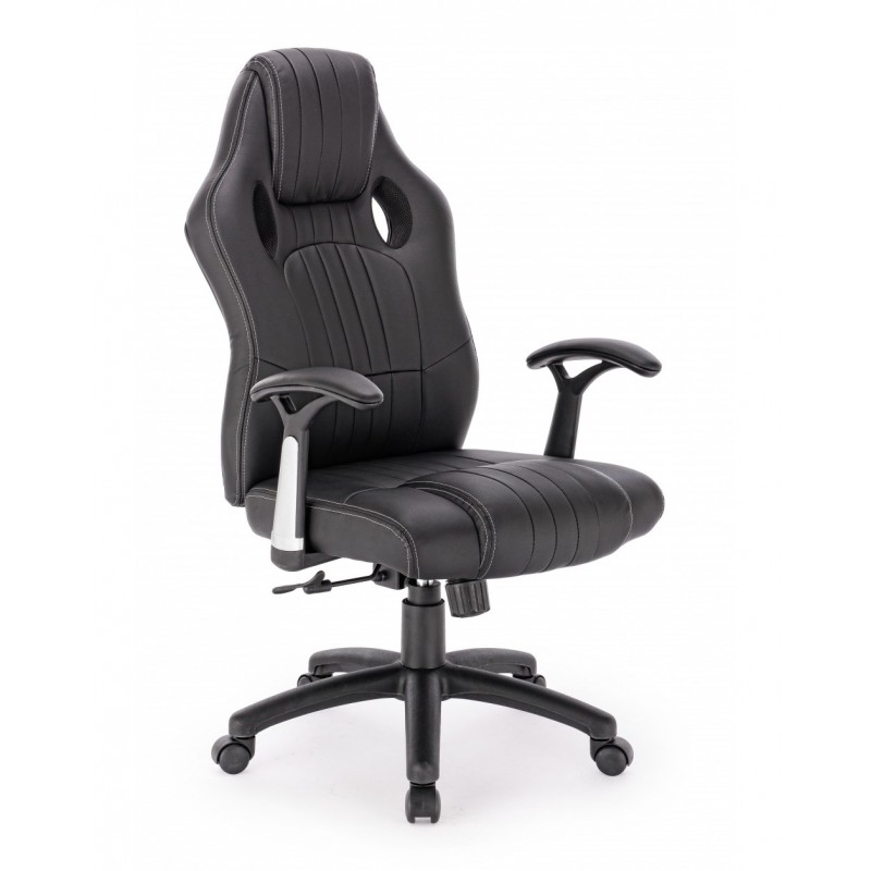 Sedie poltrone da ufficio Poltrona Ufficio Con braccioli Spider Nero Sedie poltrone da ufficio Poltrona Ufficio Con braccioli Spider Nero