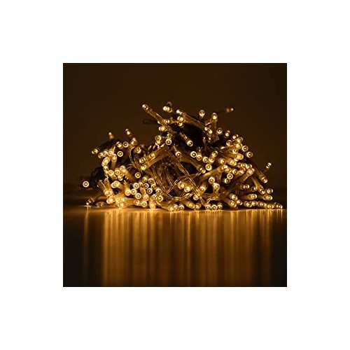 Luci natalizie Filo 400 led bianco caldo 45 mt uso esterno