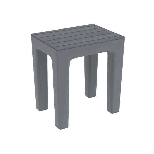 Sgabelli bagno Sgabello woody grigio