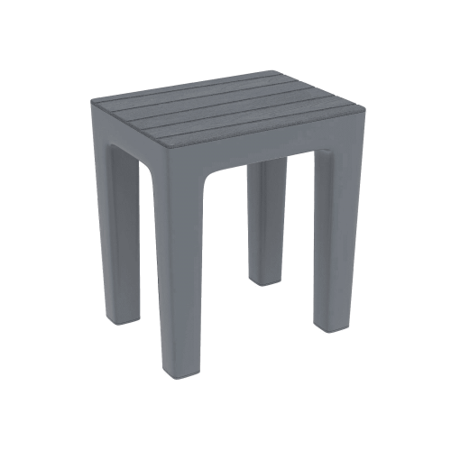 Sgabelli bagno Sgabello woody grigio