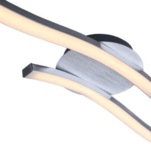 Applique Applique 2 steli ondulati a led alluminio