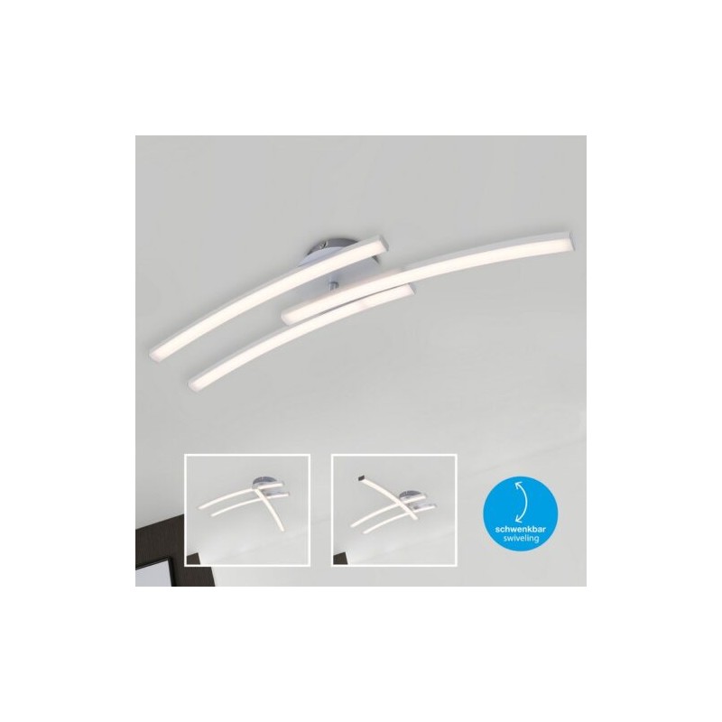 Illuminazione Applique 3 steli 57cm ondulati a led alluminio Illuminazione Applique 3 steli 57cm ondulati a led alluminio