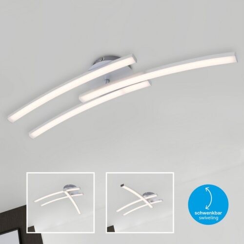 Illuminazione Applique 3 steli 57cm ondulati a led alluminio