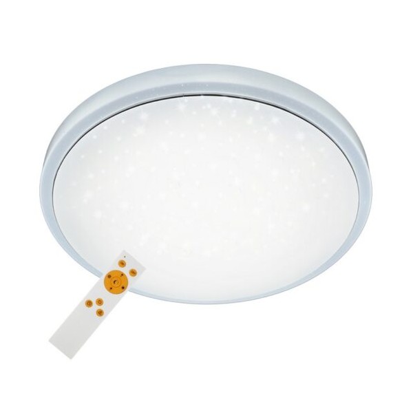 Applique Plafoniera star 38 cm a led con telecomando