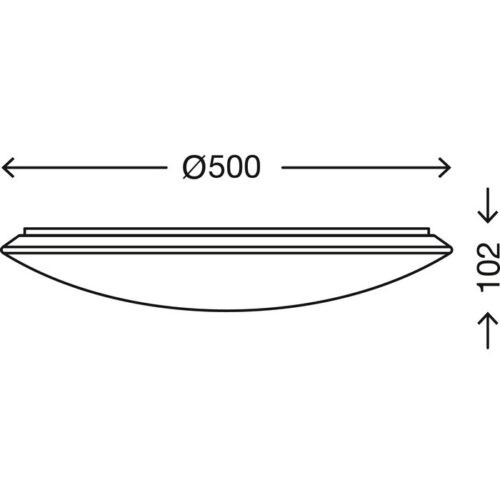 Applique Plafoniera verb a led diametro 50 cm
