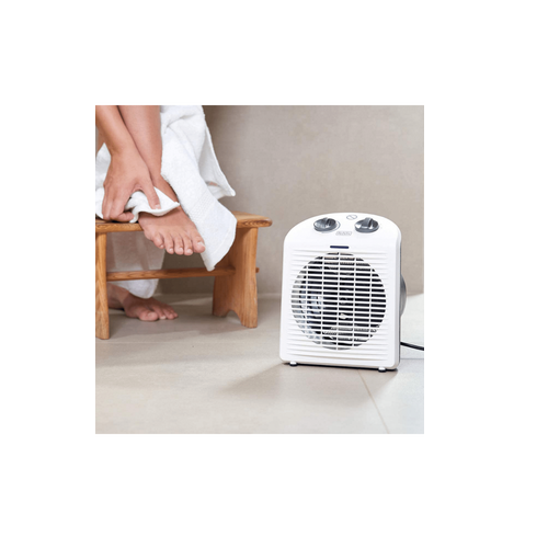 Termoventilatori Stufetta elettrica interno nero, bianco 2000 w