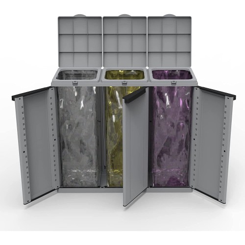 Armadi da esterno Contenitore 3 portasacco 110l ciascuno