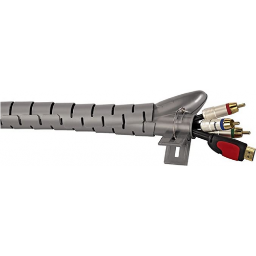 Materiale elettrico Guaina raccoglicavo/avvolgicavo, 23 mm, grigio/argento, 1.8 m