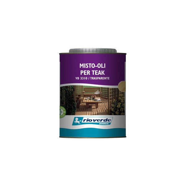 Vernici per legno Rioverde vb3310 olio per teak 0,750l
