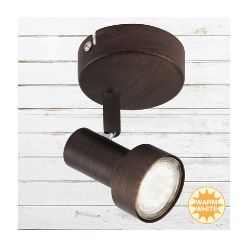 Applique Faretto a led 8cm rame