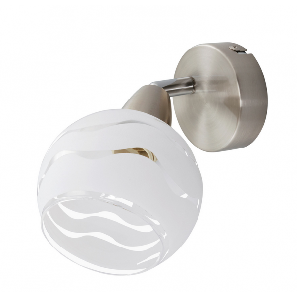 Applique Faretto spot da parete 8cm bianco