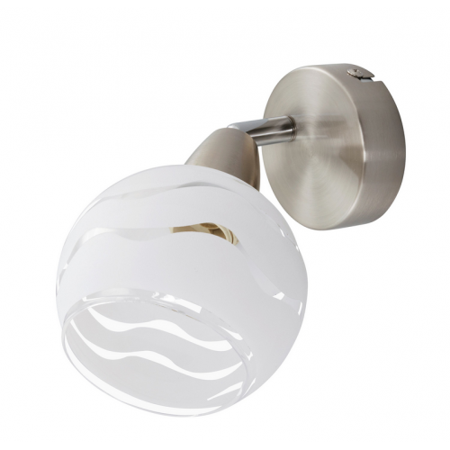 Applique Faretto spot da parete 8cm bianco