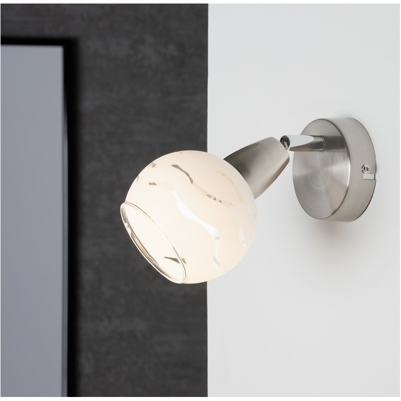 Applique Faretto spot da parete 8cm bianco Applique Faretto spot da parete 8cm bianco