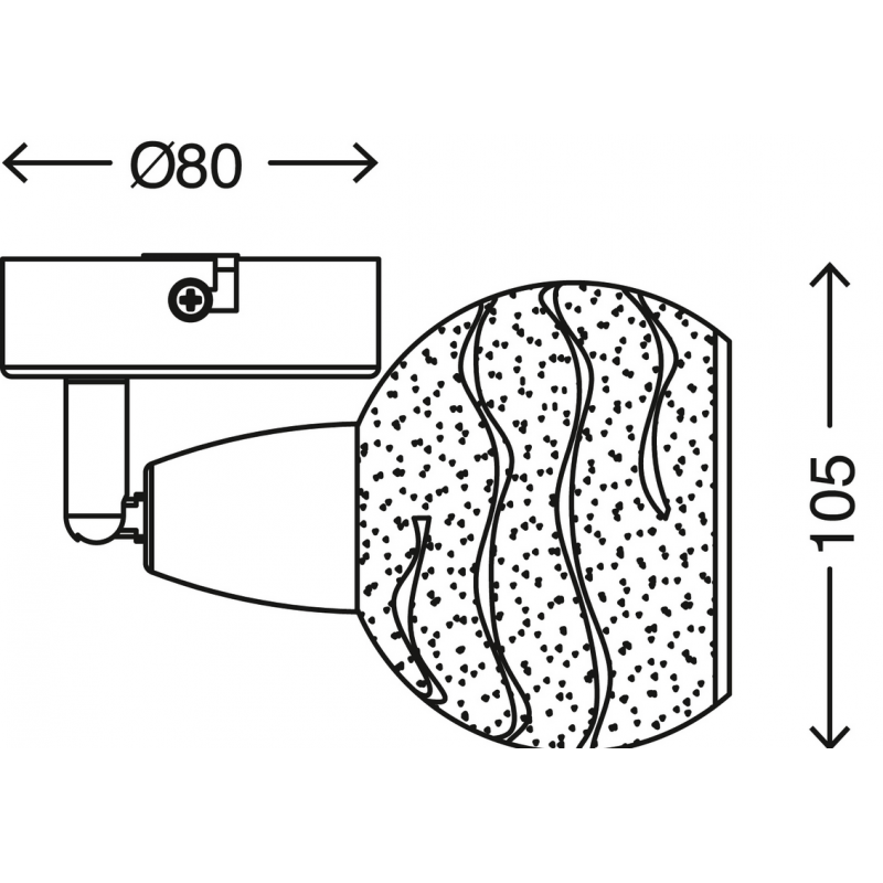 Applique Faretto spot da parete 8cm bianco Applique Faretto spot da parete 8cm bianco