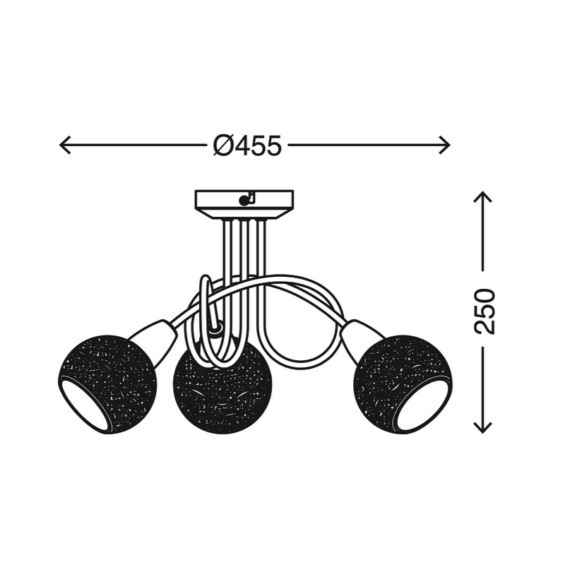 Illuminazione Plafoniera spot 45,5cm Illuminazione Plafoniera spot 45,5cm