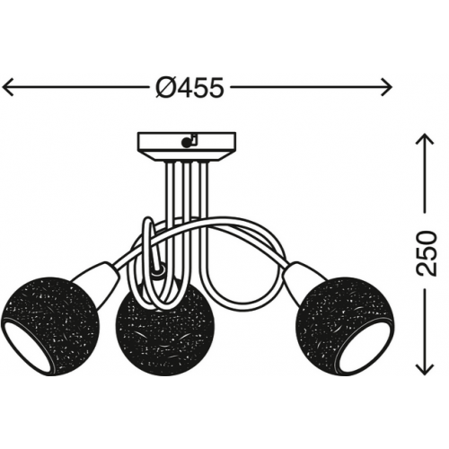 Illuminazione Plafoniera spot 45,5cm