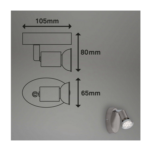 Applique Faretto spot 10,5cm