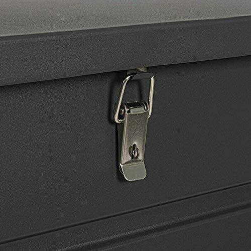 Accessori giardino Bizzotto baule atlantic s antracite con ruote esterno giardino arredo cuscini