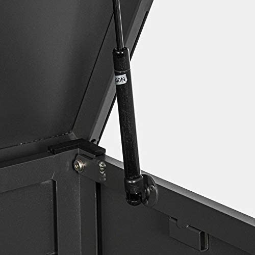 Accessori giardino Bizzotto baule atlantic s antracite con ruote esterno giardino arredo cuscini