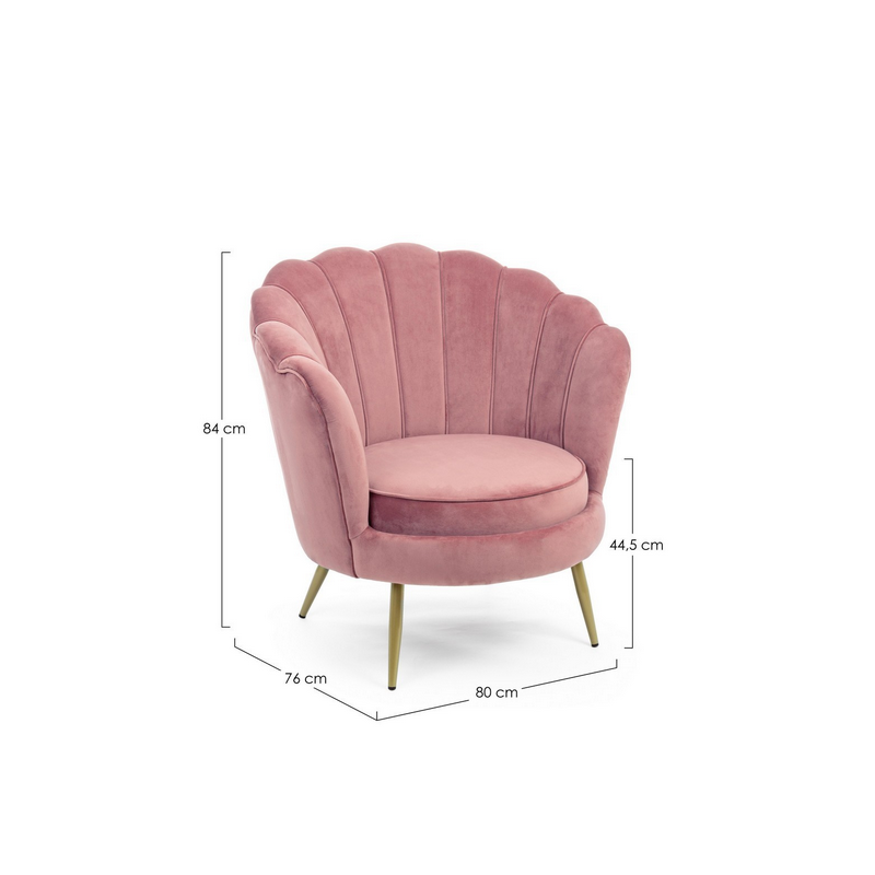 Poltrone Poltrona giliola rosa antik Poltrone Poltrona giliola rosa antik