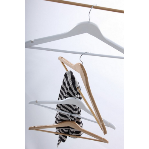 Complementi d'arredo Set quattro grucce cloth bianco