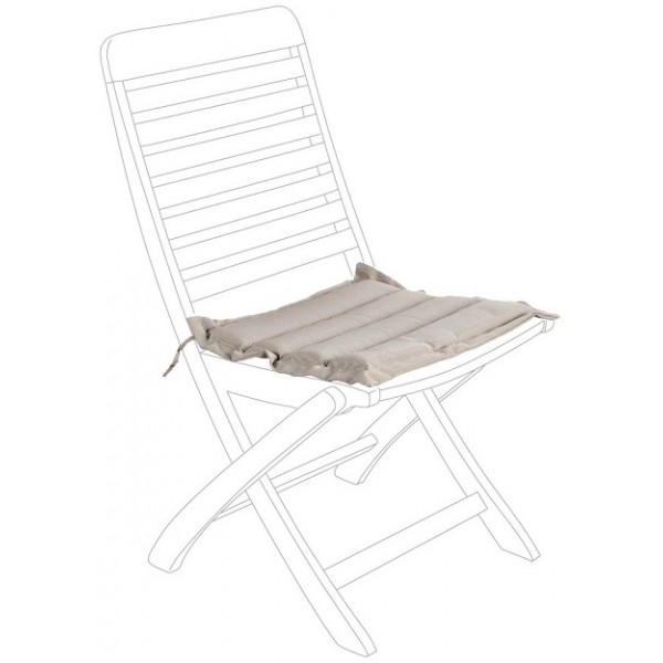 Cuscineria Bizzotto cuscino rigato seduta idrorepellente trapuntato grigio 806294 cm 37x37