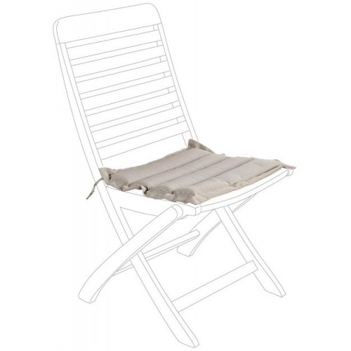 Cuscineria Bizzotto cuscino rigato seduta idrorepellente trapuntato grigio 806294 cm 37x37