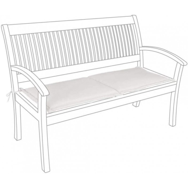 Cuscineria Bizzotto cuscino seduta panca 2 posti poly idrorepellente cm 42x55-55 805590