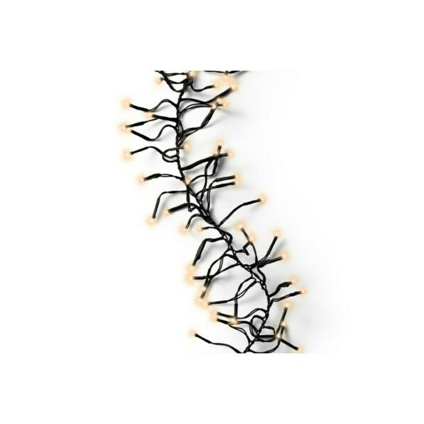 Luci natalizie Cluster twinkle luci 27m con 3000 led classico bianco caldo